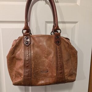 Frye Tan Leather Satchel